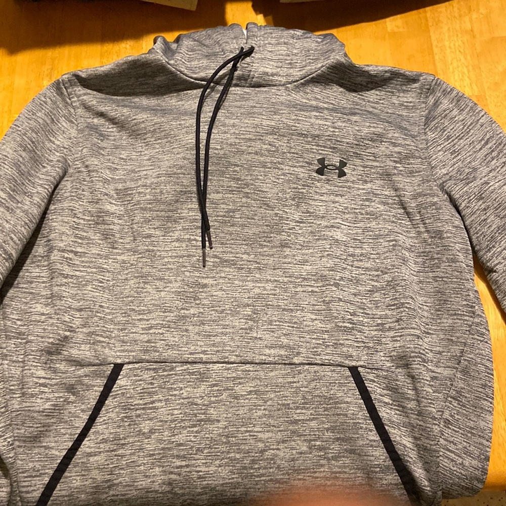 Under armor hoodie. Heather gray. Large